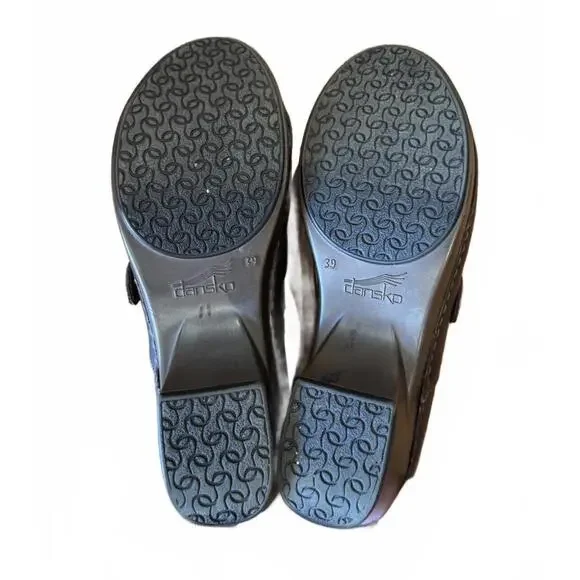 Dansko Tamara Women's Brown Leather Clogs Size 39 - Picture 2 of 8